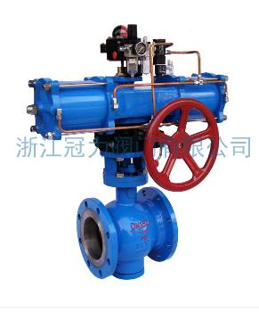 法蘭式V型球閥合流、分流、及流向自由的切換！